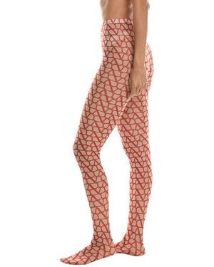Valentino Calze Toile Iconographe Tight - Multicolor