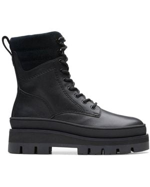 Clarks Orianna2 Hike Leather Boot - Black