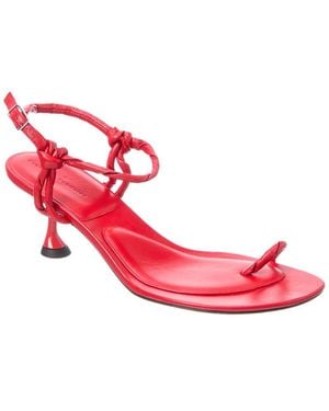 Proenza Schouler Tee Toe Leather Sandal - Pink