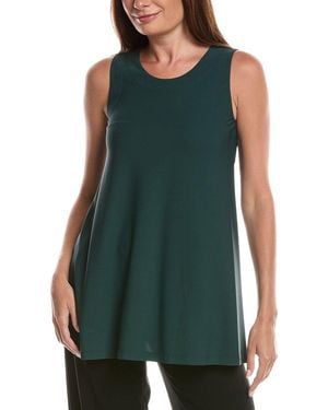 Lafayette 148 New York Scoop Neck Tank Top - Green