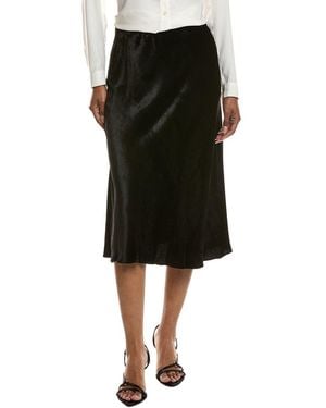 Ramy Brook Arrius Velvet Silk-Blend Skirt - Black