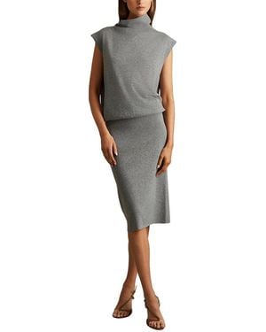 Reiss Hester Sleeveless Wool & Cashmere-Blend Dress - Multicolor