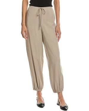 Theory Pull On Wide Jogger - Natural
