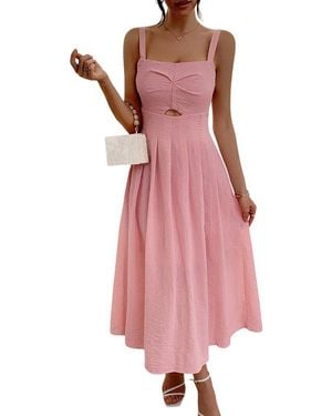 Adelin May Midi Dress - Pink