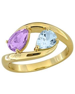 Rina Limor Plated 1.40 Ct. Tw. Gemstone Ring - Blue