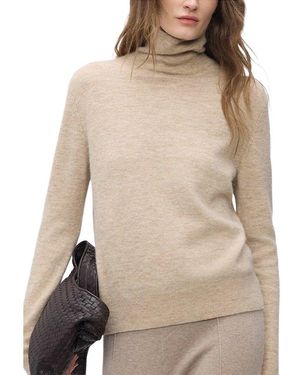 ENJOY PETRA Wool & Cashmere-Blend Sweater - Natural