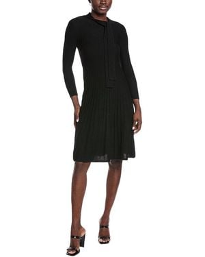 Teri Jon Wool Sweaterdress - Black