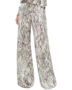 L'Agence Pilar Wide Leg Trouser - Grey