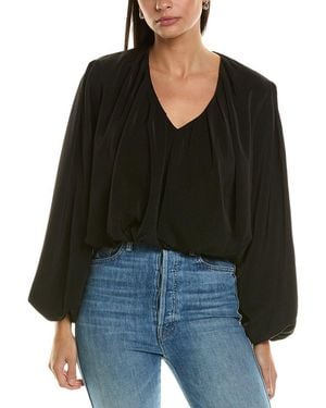 Bishop + Young Boho Bubble Sleeve Top - Black