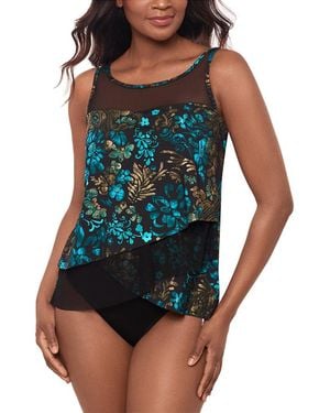 Miraclesuit Flor De Mar Mirage Dd Tankini - Blue