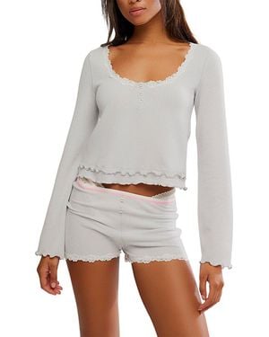 Free People Spring Break Pyjama Set - Grey