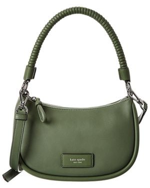 Kate Spade Loop Smooth Leather Shoulder Bag - Green