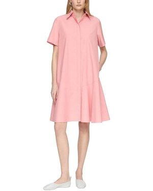 Lafayette 148 New York Plus Flounced Hem Shirtdress - Pink