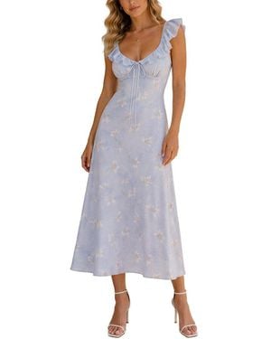 COLON DIANA Midi Dress - Purple