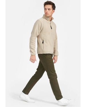Everlane The Renew Fleece 1/2-Zip Pullover - Natural
