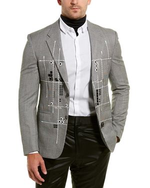 Versace Wool Sportscoat - Grey