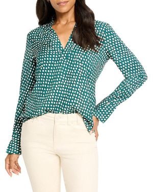 NIC+ZOE Shadow Dot Top - Blue