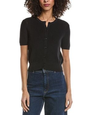 Rag & Bone Dina Linen-Blend Cardigan - Black