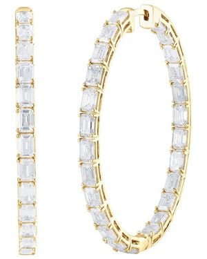 Lab Grown Diamonds 14K 7.00 Ct. Tw. Lab-Grown Diamond Hoop Earring - White