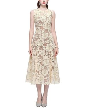 Kaimilan Embellished Midi Dress - Natural