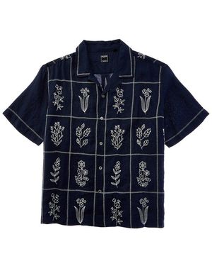 Todd Synder X Champion Motif Camp Shirt - Blue