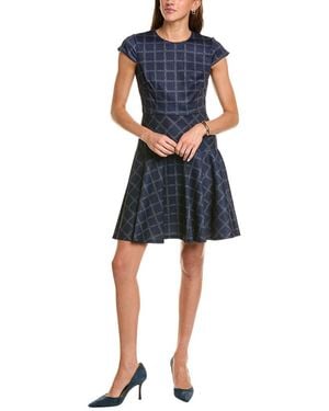 Eliza J Fit And Flare Dress - Blue