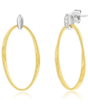 Suzy Levian CZ Jewelry Suzy Levian Golden Helix Cz Drop Earrings - Metallic