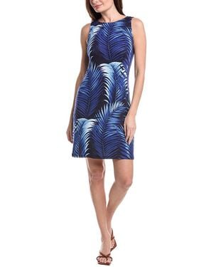 Tommy Bahama Darcy Leaf Of Luxury Sheath Dress - Blue