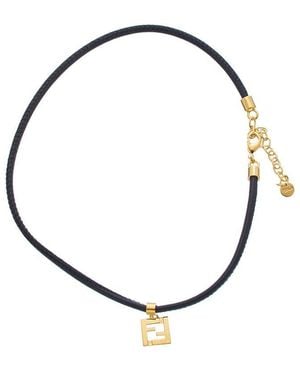 Fendi Forever Leather Bracelet - Metallic