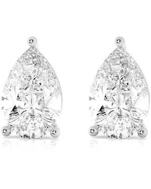 Amairah 14K 4.00 Ct. Tw. Lab-Grown Diamond Stud Earrings - White