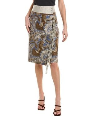 J.McLaughlin Ines Regatta Cashmere Wrap Skirt - Grey