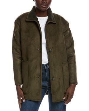 Spanx Reversible Fleece Jacket - Green