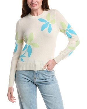 Isla Forrest Floral Cashmere Top - Blue