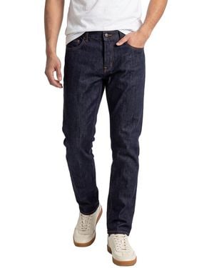 Canali Dark Wash Straight Cut Jean - Blue