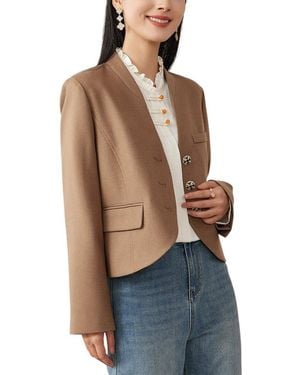 OUNIXUE Jacket - Brown