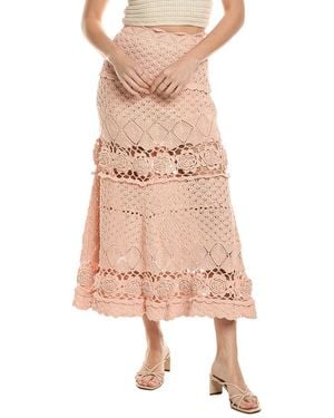 Alexis Jana Midi Skirt - Pink