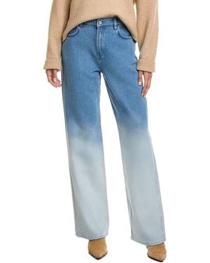 10 Crosby Derek Lam Faye Ombre Denim High Rise Wide Leg Jean - Blue