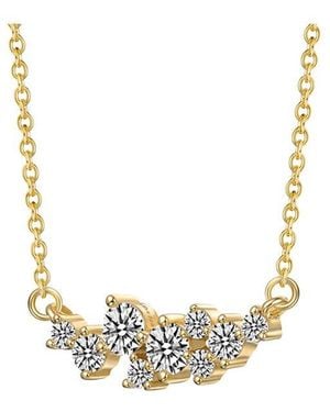 Genevive Jewelry 14K Diamond Cz Chain Necklace - Metallic