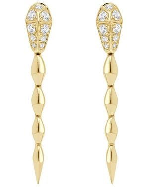Sabrina Designs 14K 0.37 Ct. Tw. Diamond Snake Earrings - Metallic