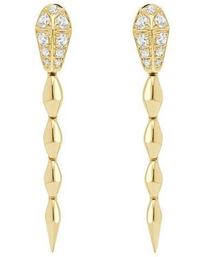 Sabrina Designs 14K 0.37 Ct. Tw. Diamond Snake Earrings - Metallic