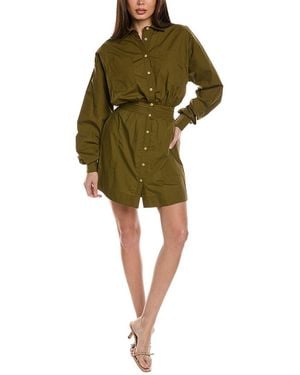 Merlette Bedford Shirtdress - Green