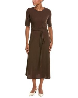Vince Elbow Sleeve Dress - Brown