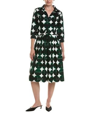 Samantha Sung Audrey Shirtdress - Green