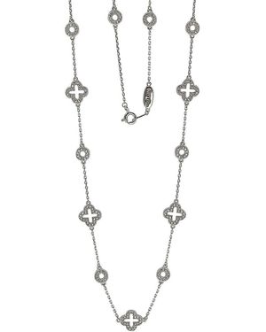 Suzy Levian CZ Jewelry Suzy Levian Cz 36In Necklace - White