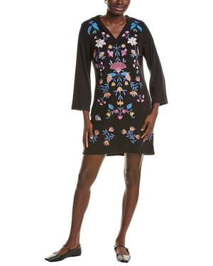 Johnny Was Beach Hoodie Dress - Black