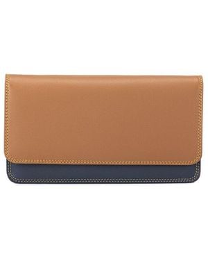 Mywalit Medium Leather Matinee Purse/Wallet - Brown