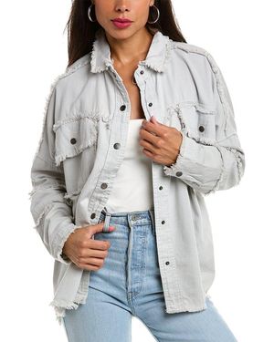 Elan Rock & Roll Shacket - Grey