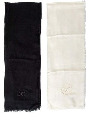 CHANEL Scarves Set - Black