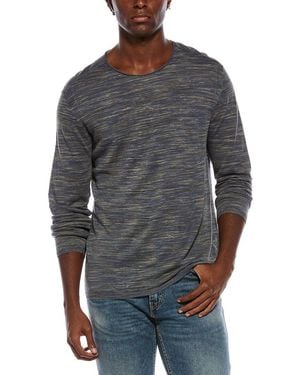 John Varvatos Omar Space Dye Linen-Blend Shirt - Grey