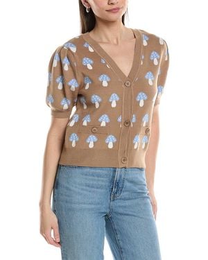NVLT Jacquard Cardigan - Blue